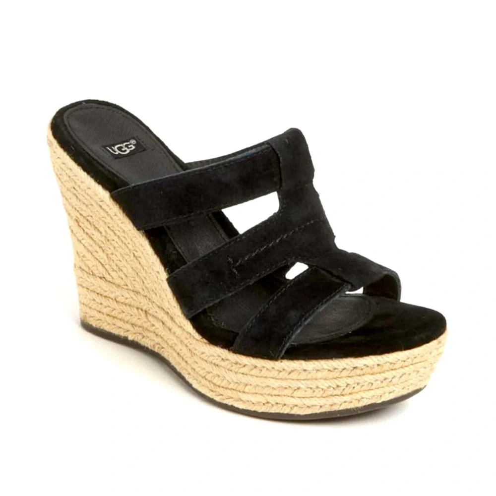 UGG Tawnie Sandal Black Size 6.5